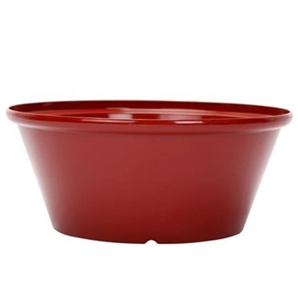 Gardener Select Gardener Select GSATBR12237 12 in. Tulip Bowl Oxblood Planter GSATBR12237